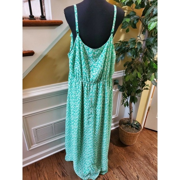 Lane Bryant Lined Ruffle Trim Elastic Waist Dress - Picture 7 of 10